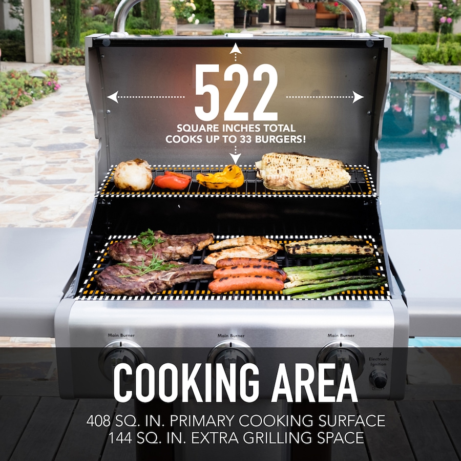 Image 714015_ALTMORE4.jpg, Product 714-015 / Price $649.99, Kenmore 3-Burner Pedestal Gas Grill from Kenmore on TSC.ca's Home & Garden department