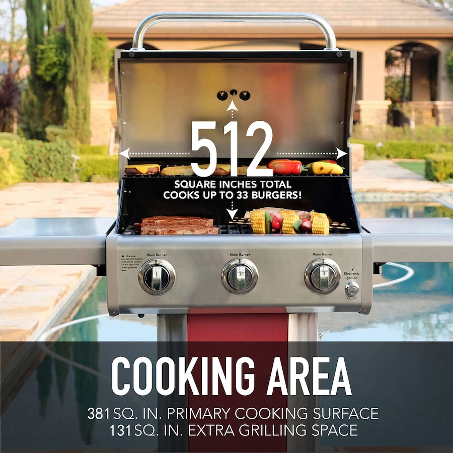 Image 714017_ALTMORE3.jpg, Product 714-017 / Price $649.99, Kenmore 3-Burner Pedestal Gas Grill from Kenmore on TSC.ca's Home & Garden department