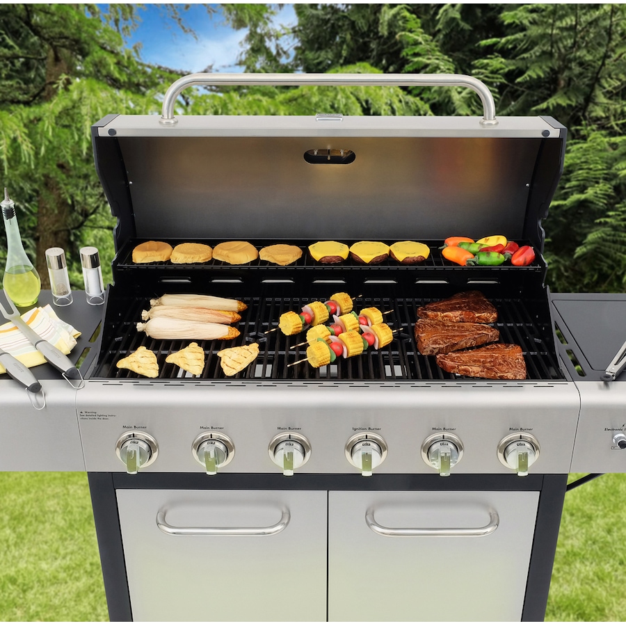 Image 714022_ALTMORE4.jpg, Product 714-022 / Price $999.99, Kenmore 6-Burner Extra Large Propane Grill Plus Side Burner from Kenmore on TSC.ca's Home & Garden department