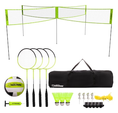 Triumph 4-Square Volleyball/Badminton Combo