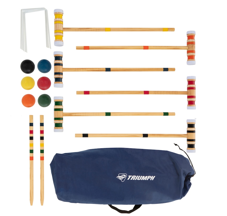 Image 714029.jpg, Product 714-029 / Price $49.99, Triumph Six-Player Croquet Set from Triumph on TSC.ca's Home & Garden department