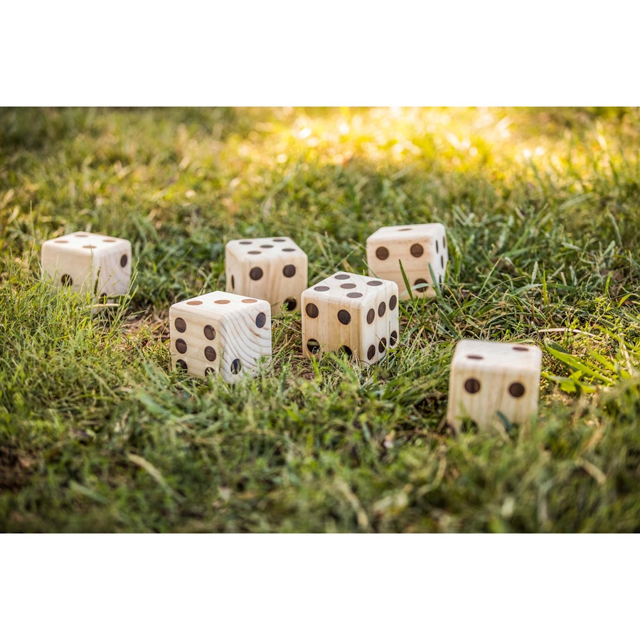Image 714037_ALTMORE4.jpg, Product 714-037 / Price $54.99, Triumph Giant Wooden Lawn Dice - Includes 6 Large Lawn Dice, Dry-Erase Scorecards, Markers and Carry Bag from Triumph on TSC.ca's Home & Garden department