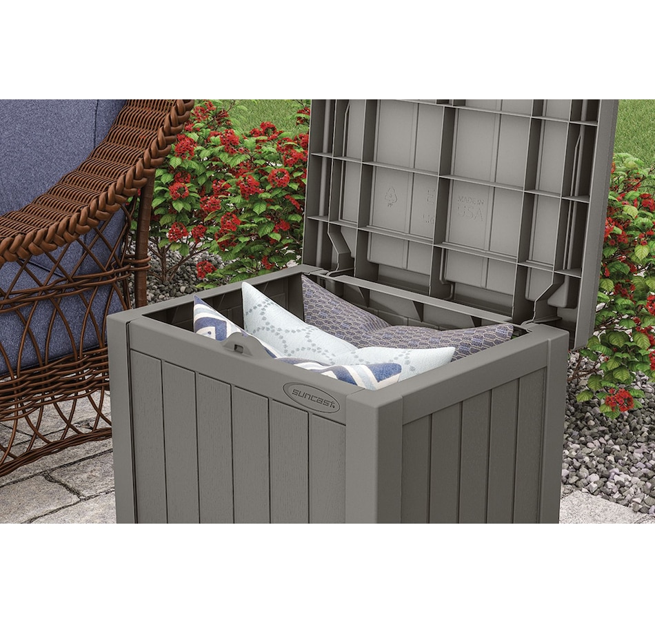 Image 714053_ALTMORE2.jpg, Product 714-053 / Price $89.99, Suncast 22-Gallon Small Deck Box with Storage Seat from Suncast on TSC.ca's Home & Garden department