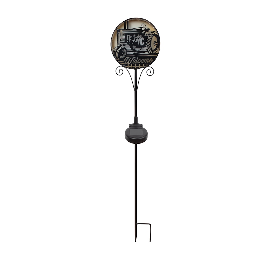 Image 714109.jpg, Product 714-109 / Price $26.99, Fusion Moonrays Solar Tractor Silhouette Stick Light from Fusion/Moonrays on TSC.ca's Home & Garden department