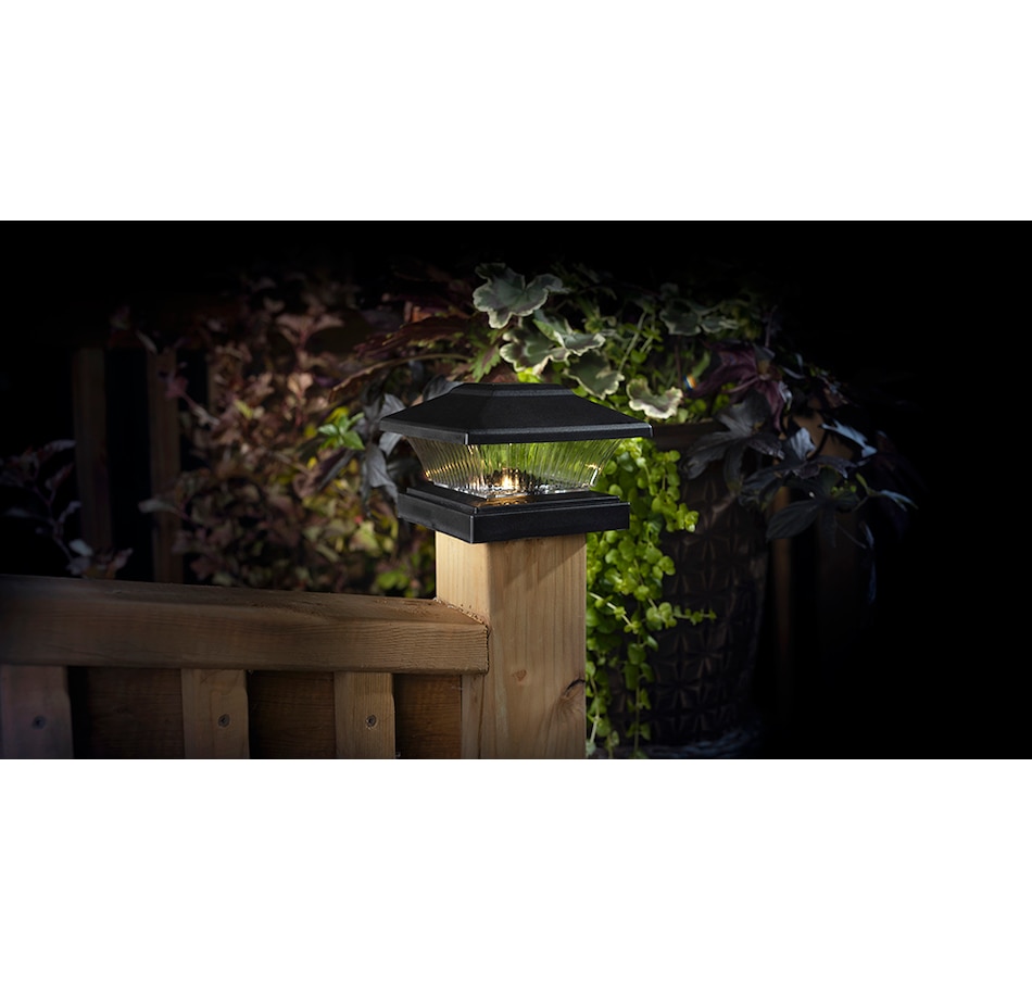 Image 714116_ALTMORE1.jpg, Product 714-116 / Price $19.99, Fusion Moonrays Solar Fence Post Caps (2-pack) from Fusion/Moonrays on TSC.ca's Home & Garden department