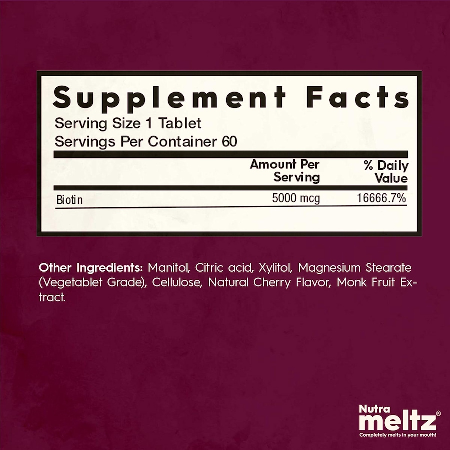 Image 714189_ALTMORE4.jpg, Product 714-189 / Price $49.00, Nutrameltz Biotin Max Duo from Nutrameltz on TSC.ca's Health & Fitness department