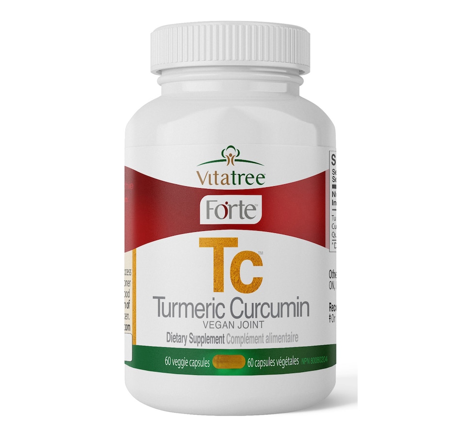 Image 714205.jpg, Product 714-205 / Price $50.99, VitaTree Plus Turmeric Curcumin Vegan Joint 30-Day from VitaTree Nutritionals on TSC.ca's Health & Fitness department