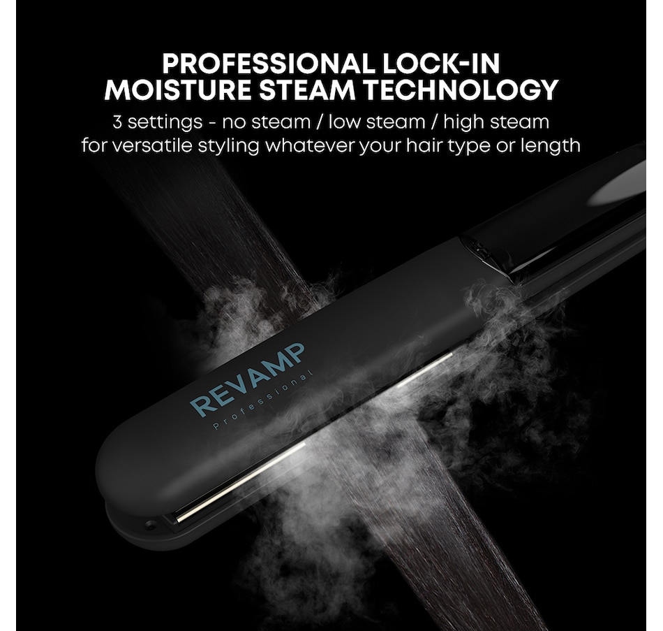 Image 714242_ALTMORE13.jpg, Product 714-242 / Price $139.99, Revamp Progloss Steamcare Ceramic Hair Straightener from Revamp on TSC.ca's Beauty department