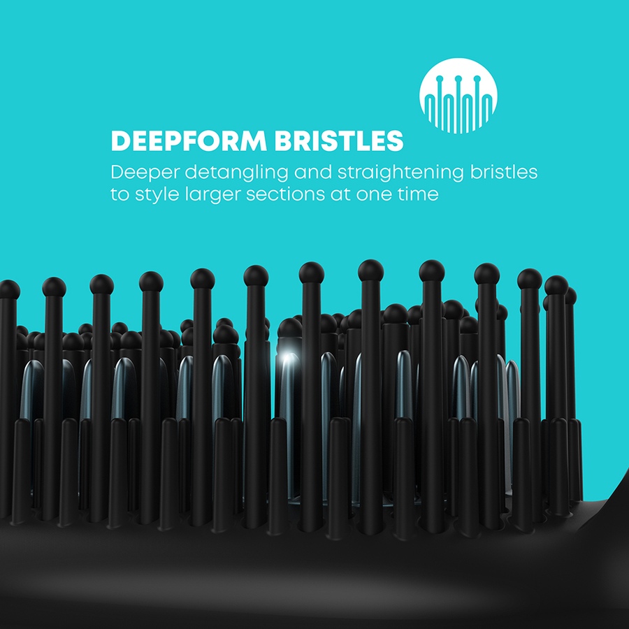 Image 714244_ALTMORE12.jpg, Product 714-244 / Price $139.99, Revamp Progloss Deepform Ceramic Straightening Brush from Revamp on TSC.ca's Beauty department