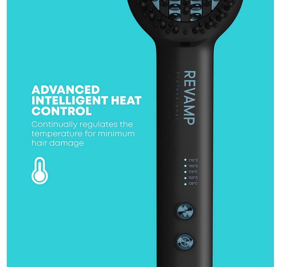 Image 714244_ALTMORE15.jpg, Product 714-244 / Price $139.99, Revamp Progloss Deepform Ceramic Straightening Brush from Revamp on TSC.ca's Beauty department