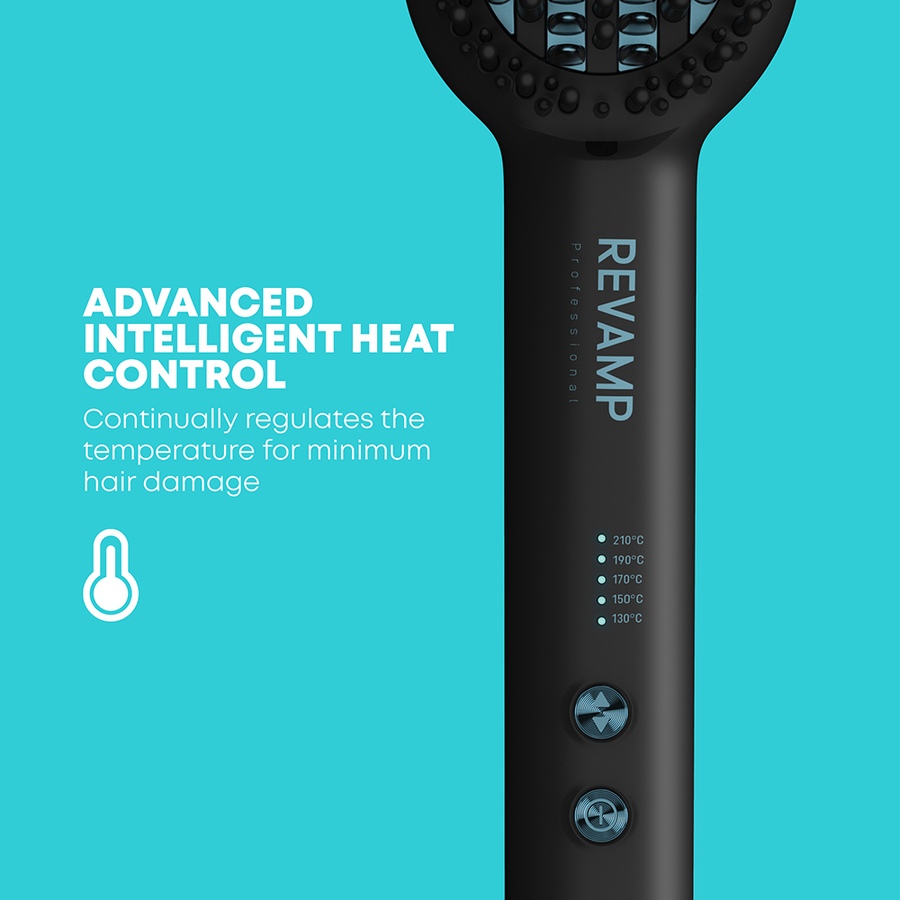 Image 714244_ALTMORE15.jpg, Product 714-244 / Price $139.99, Revamp Progloss Deepform Ceramic Straightening Brush from Revamp on TSC.ca's Beauty department