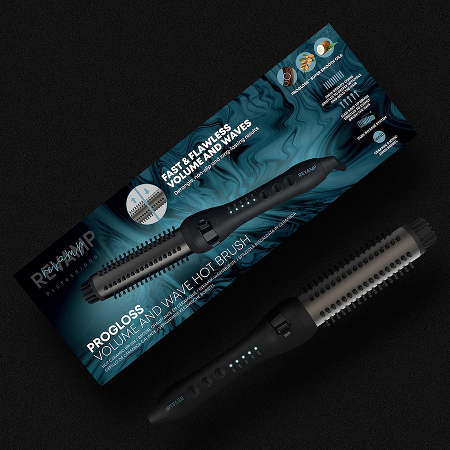 Image 714245_ALTMORE15.jpg, Product 714-245 / Price $99.99, Revamp Progloss Volume & Wave Ceramic Hot Brush from Revamp on TSC.ca's Beauty department