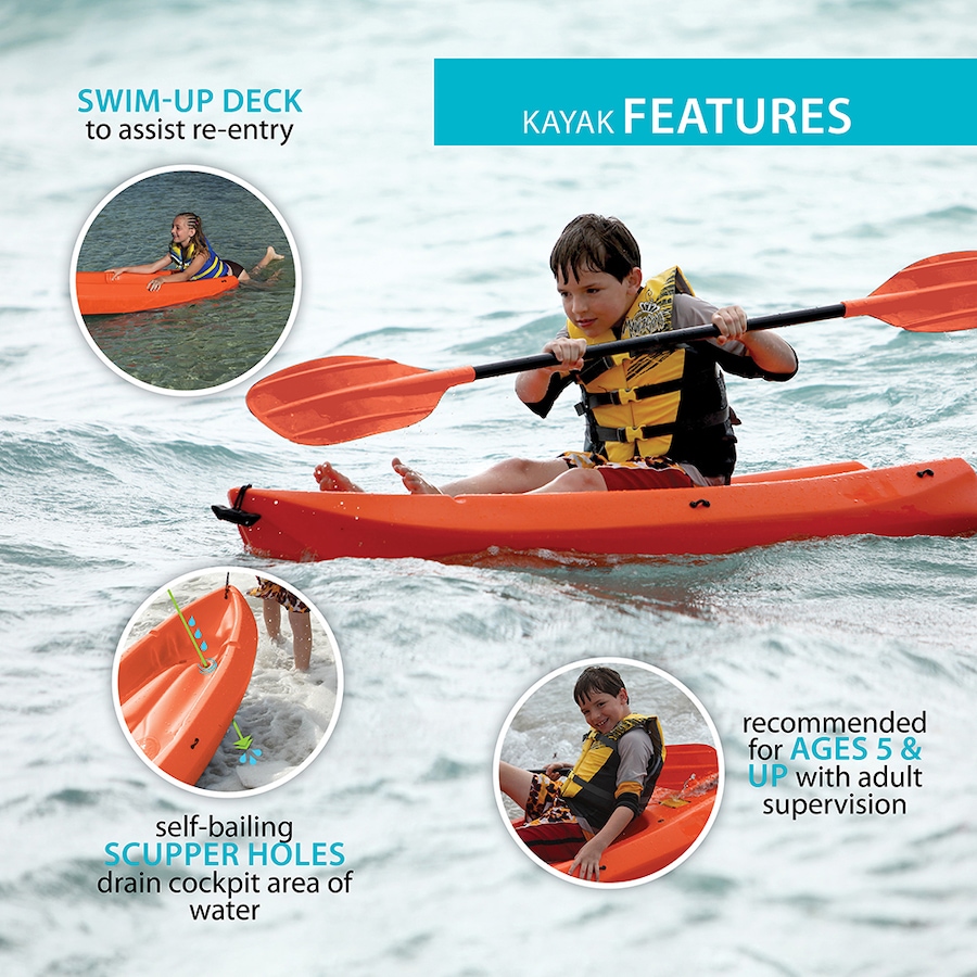 Image 714279_ALTMORE6.jpg, Product 714-279 / Price $259.99, Lifetime Wave 6' Youth Kayak with Paddle from Wellness Gadgets on TSC.ca's Health & Fitness department