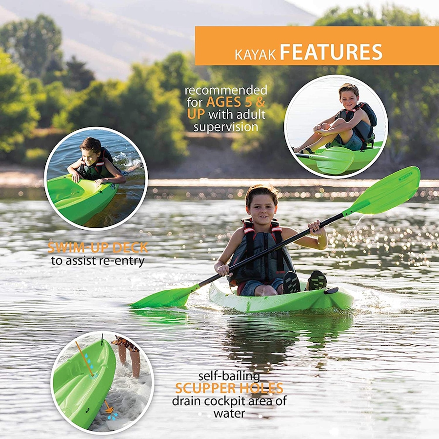 Image 714279_ALTMORE7.jpg, Product 714-279 / Price $259.99, Lifetime Wave 6' Youth Kayak with Paddle from Wellness Gadgets on TSC.ca's Health & Fitness department
