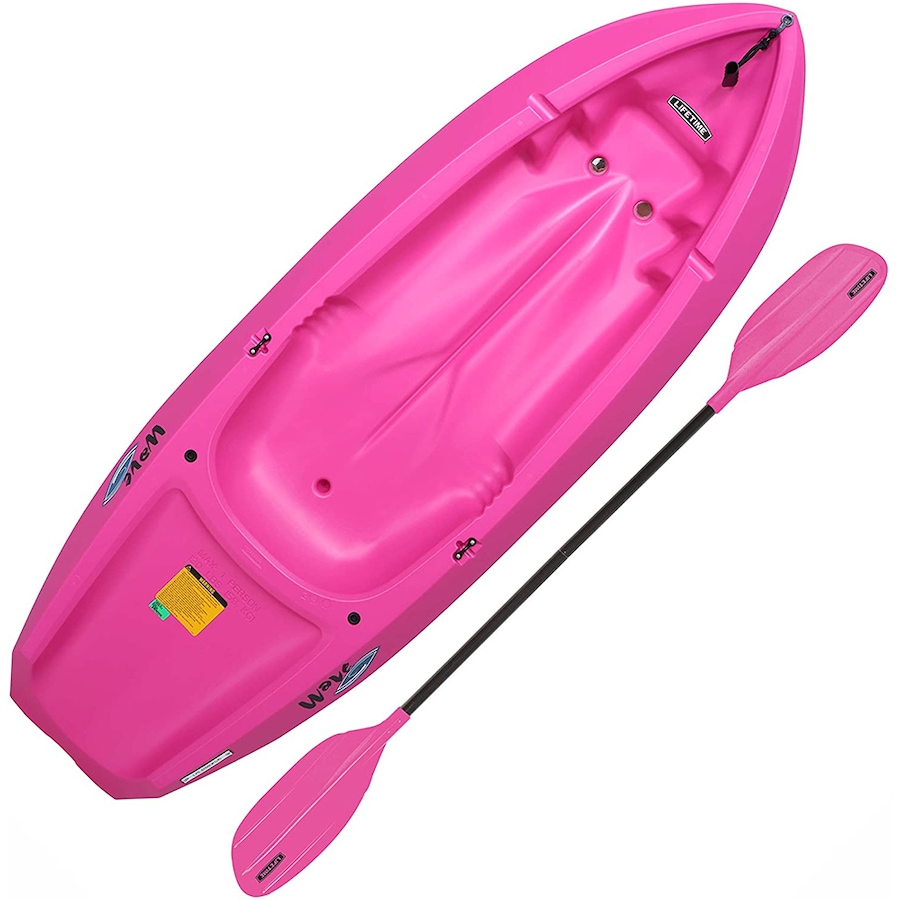 Image 714279_PNK.jpg, Product 714-279 / Price $259.99, Lifetime Wave 6' Youth Kayak with Paddle from Wellness Gadgets on TSC.ca's Health & Fitness department
