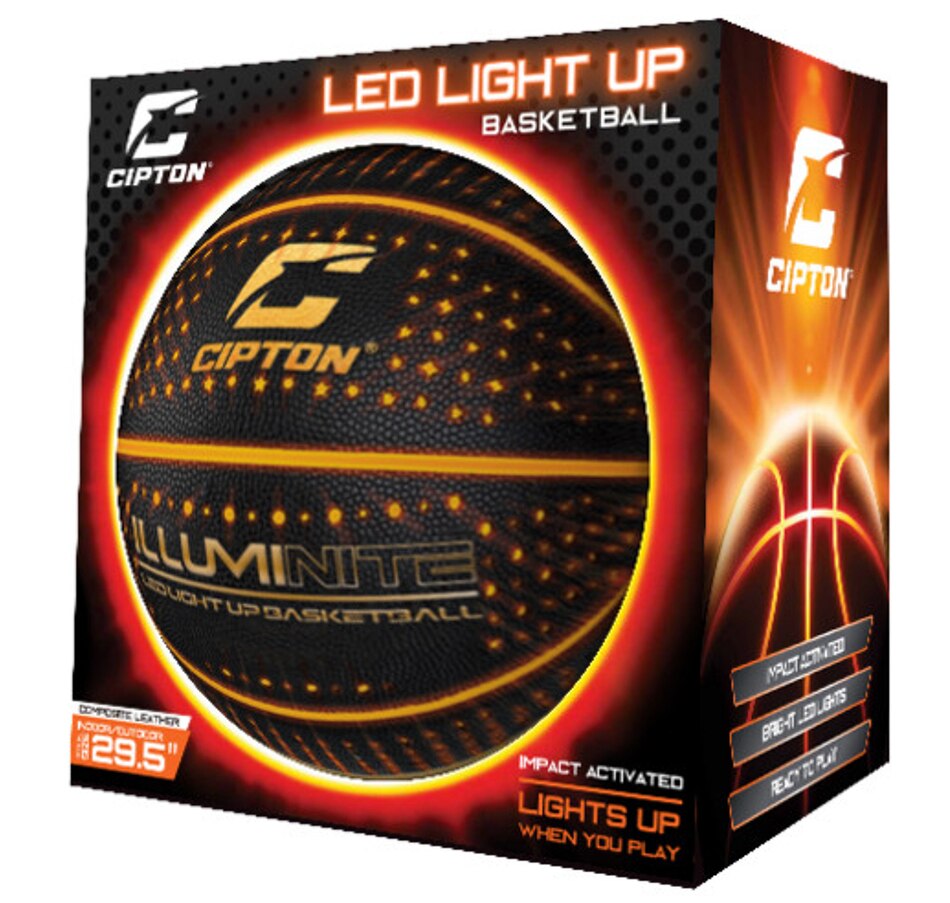 Image 714298_ALTMORE1.jpg, Product 714-298 / Price $79.99, Cipton Illuminite Light-Up Day and Night Official-Size Composite Leather Premium Basketball from Wellness Gadgets on TSC.ca's Health & Fitness department