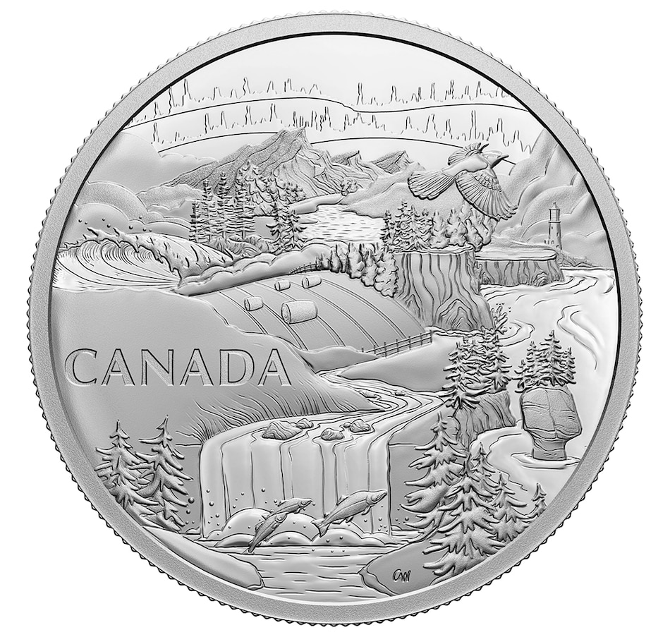Image 714343.jpg, Product 714-343 / Price $189.95, 2022 $30 Fine Silver Vision of Canada from Royal Canadian Mint on TSC.ca's Coins department