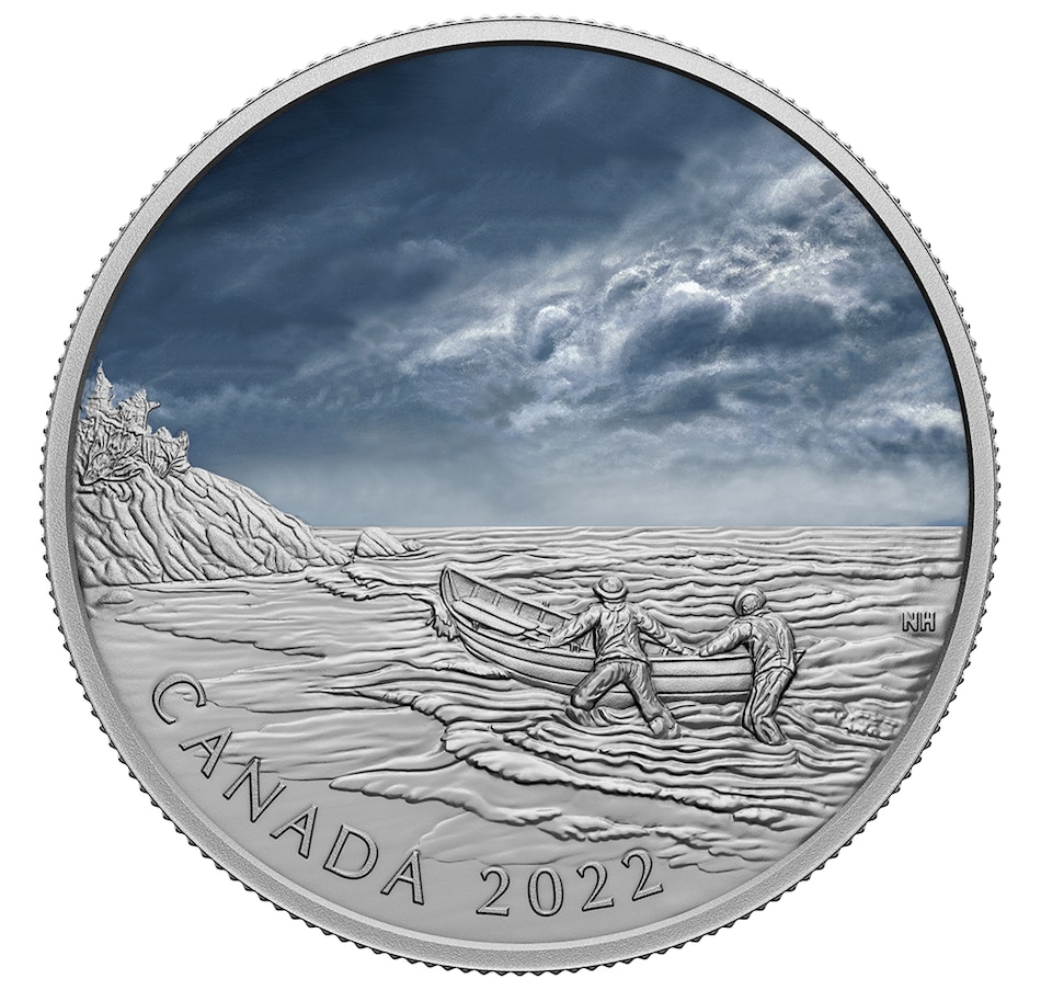 Image 714346.jpg, Product 714-346 / Price $649.95, 2022 $50 Fine Silver Canadian Ghost Ship from Royal Canadian Mint on TSC.ca's Coins department