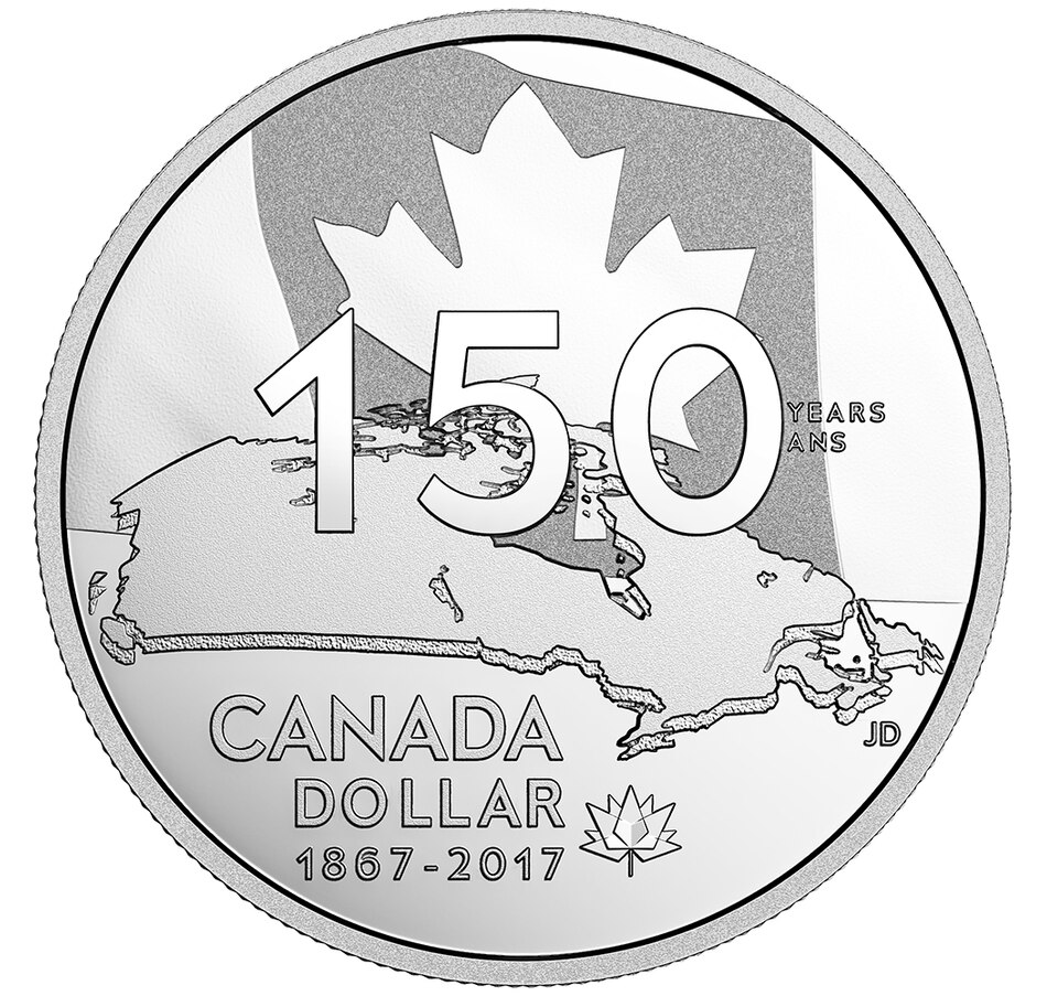 Image 714366.jpg, Product 714-366 / Price $74.95, 2017 $1 Proof Silver Dollar- Our Home And Native Land from Royal Canadian Mint (RCM) on TSC.ca's Coins department