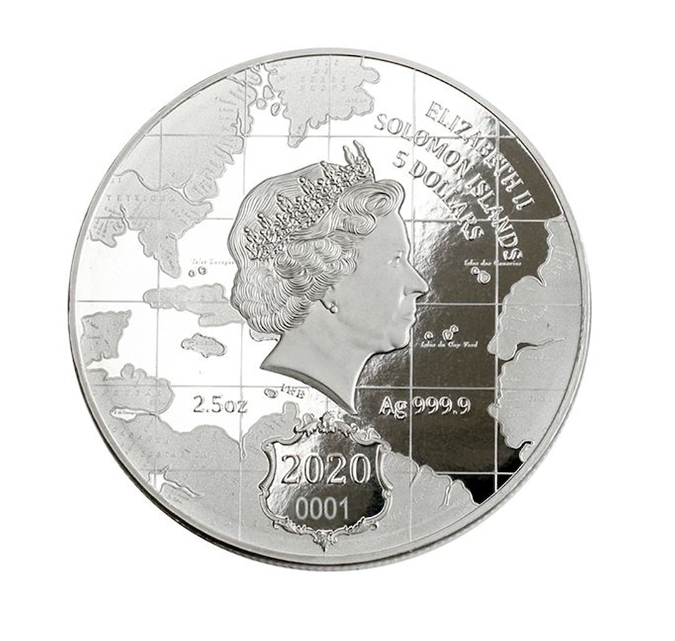Image 714383_ALTMORE2.jpg, Product 714-383 / Price $259.95, The Great Outdoors 2.5 oz. Pure Silver Compass Coin from Royal Canadian Mint (RCM) on TSC.ca's Coins department