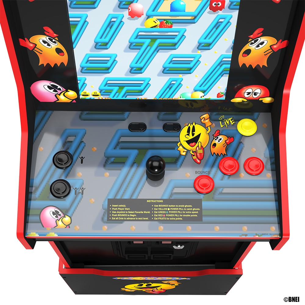 Arcade1Up Pac-Man Pac-Mania Bandai Namco Legacy Arcade Machine (14