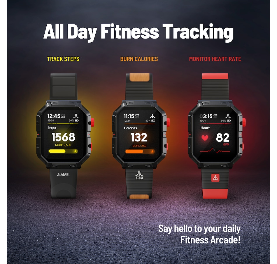 Image 714532_ALTMORE3.jpg, Product 714-532 / Price $99.99, My Play Watch Atari 2600 Retro Gaming Smartwatch from My Play Watch on TSC.ca's Electronics department