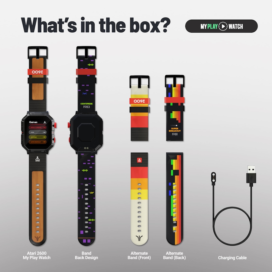 Image 714532_ALTMORE6.jpg, Product 714-532 / Price $79.99, My Play Watch Atari 2600 Retro Gaming Smartwatch from My Play Watch on TSC.ca's Electronics department