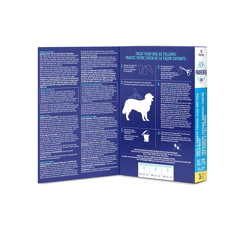 Image 714738_ALTMORE1.jpg, Product 714-738 / Price $63.99, Parapet K9 Praventa 360 Flea & Tick Topical Treatment - Extra Large Dogs over 25kg - 3 Months from Parapet on TSC.ca's Home & Garden department