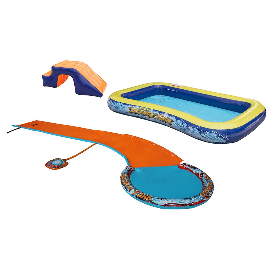 Image 714746.jpg, Product 714-746 / Price $79.99, Banzai Aqua Drench 3-in-1 Giant Inflatable Pool, Slide and Sprinkler from Banzai on TSC.ca's Home & Garden department