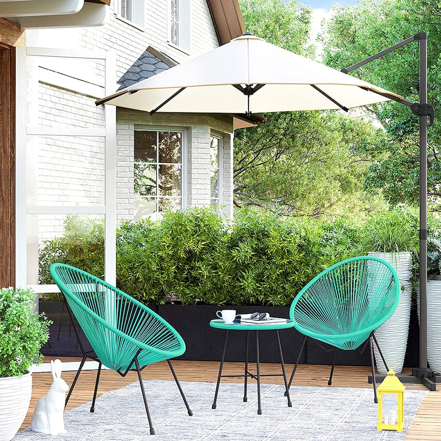 Image 714756_ALTMORE2.jpg, Product 714-756 / Price $429.99, Songmics 3-Piece Acapulco Patio Furniture Set (green) from Songmics on TSC.ca's Home & Garden department