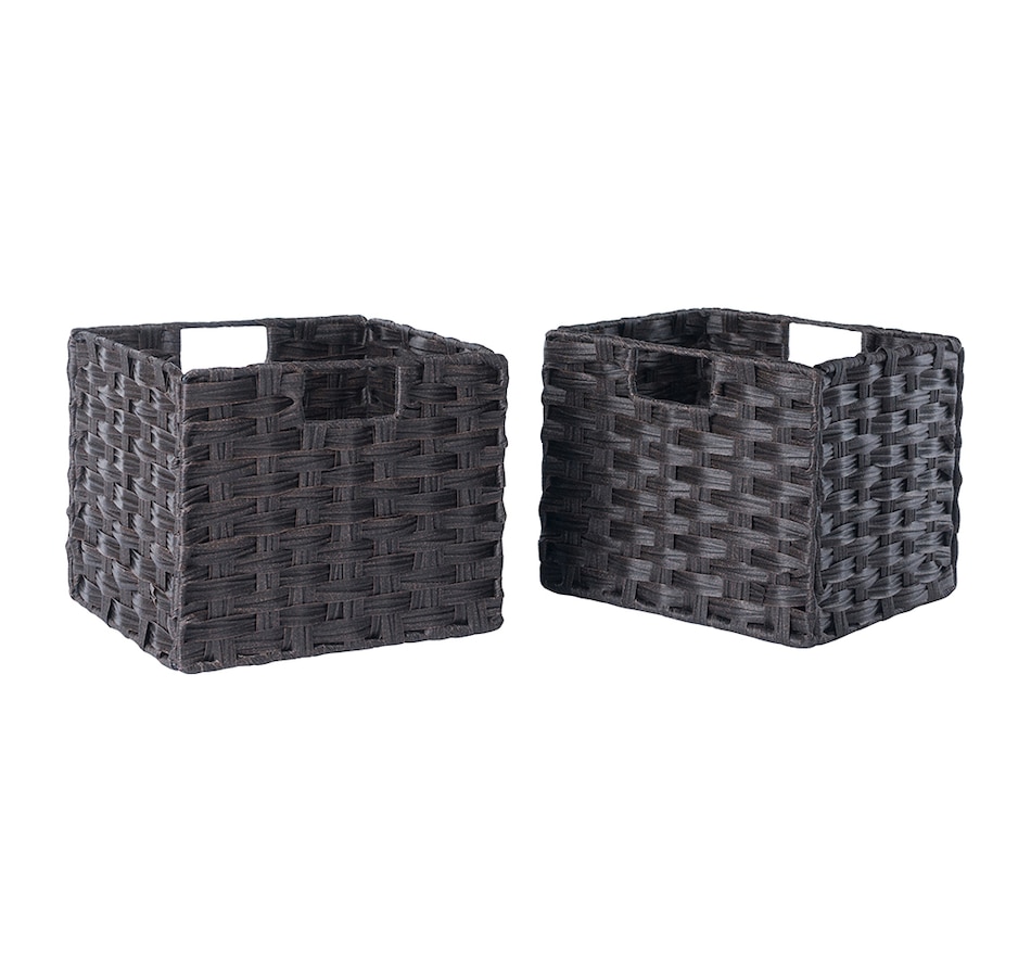 Image 714822.jpg, Product 714-822 / Price $40.99, Winsome Melanie 2-Piece Foldable Woven Fiber Basket Set from Winsome on TSC.ca's Home & Garden department
