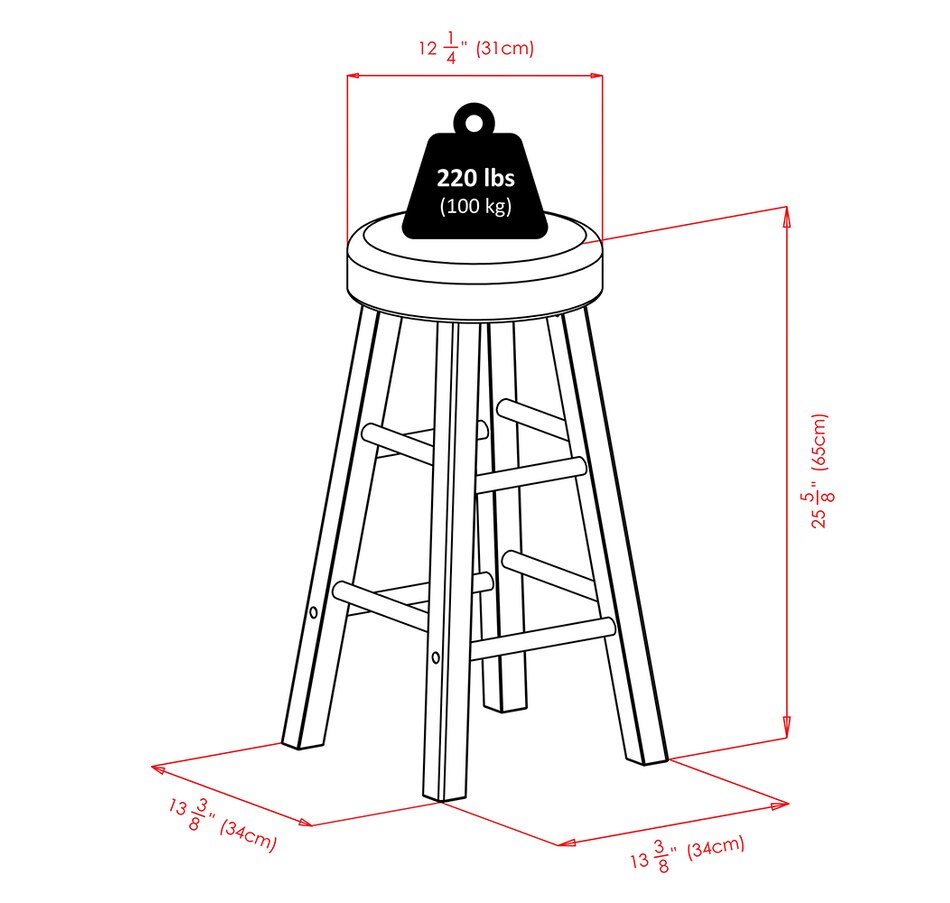 Image 714828_ALTMORE1.jpg, Product 714-828 / Price $124.99, Winsome Maria 2-Piece Cushion Seat Counter Stool Set from Winsome on TSC.ca's Home & Garden department