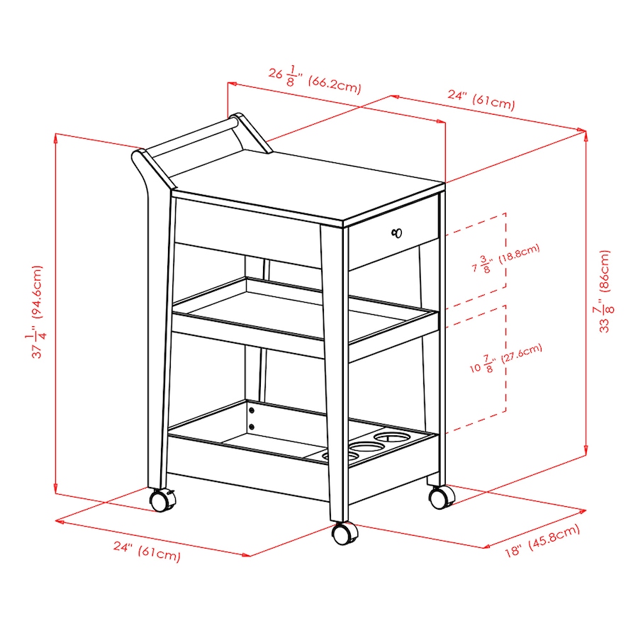 Image 714830_ALTMORE2.jpg, Product 714-830 / Price $247.99, Winsome Jeston Entertainment Cart from Winsome on TSC.ca's Home & Garden department