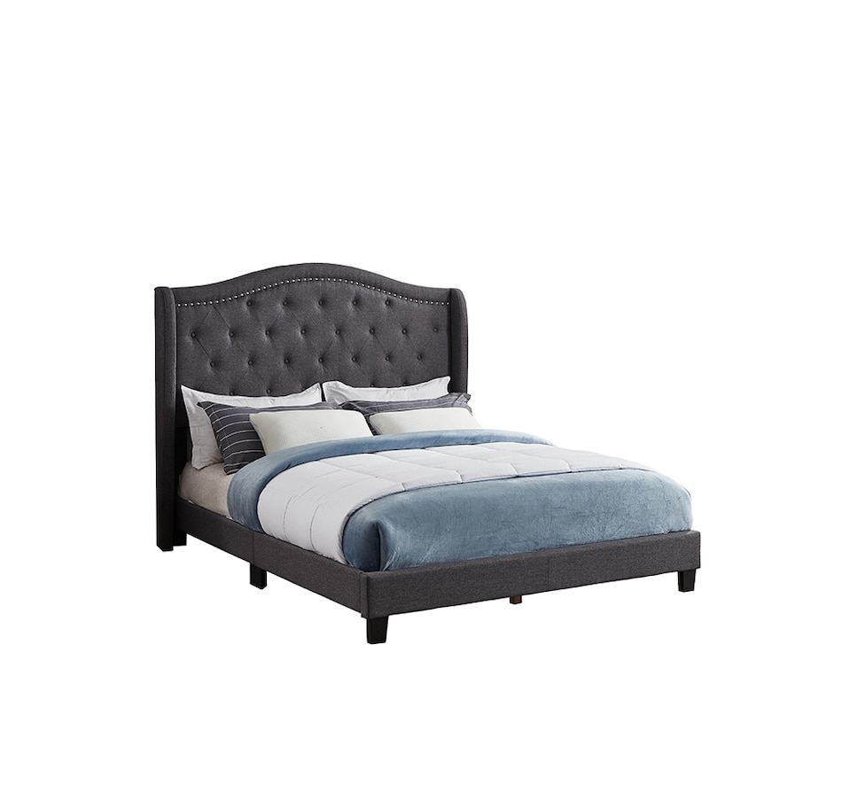 Image 714851_CHR.jpg, Product 714-851 / Price $522.99 - $622.99, Titus Linen Upholstered Bed from Titus Furniture on TSC.ca's Home & Garden department