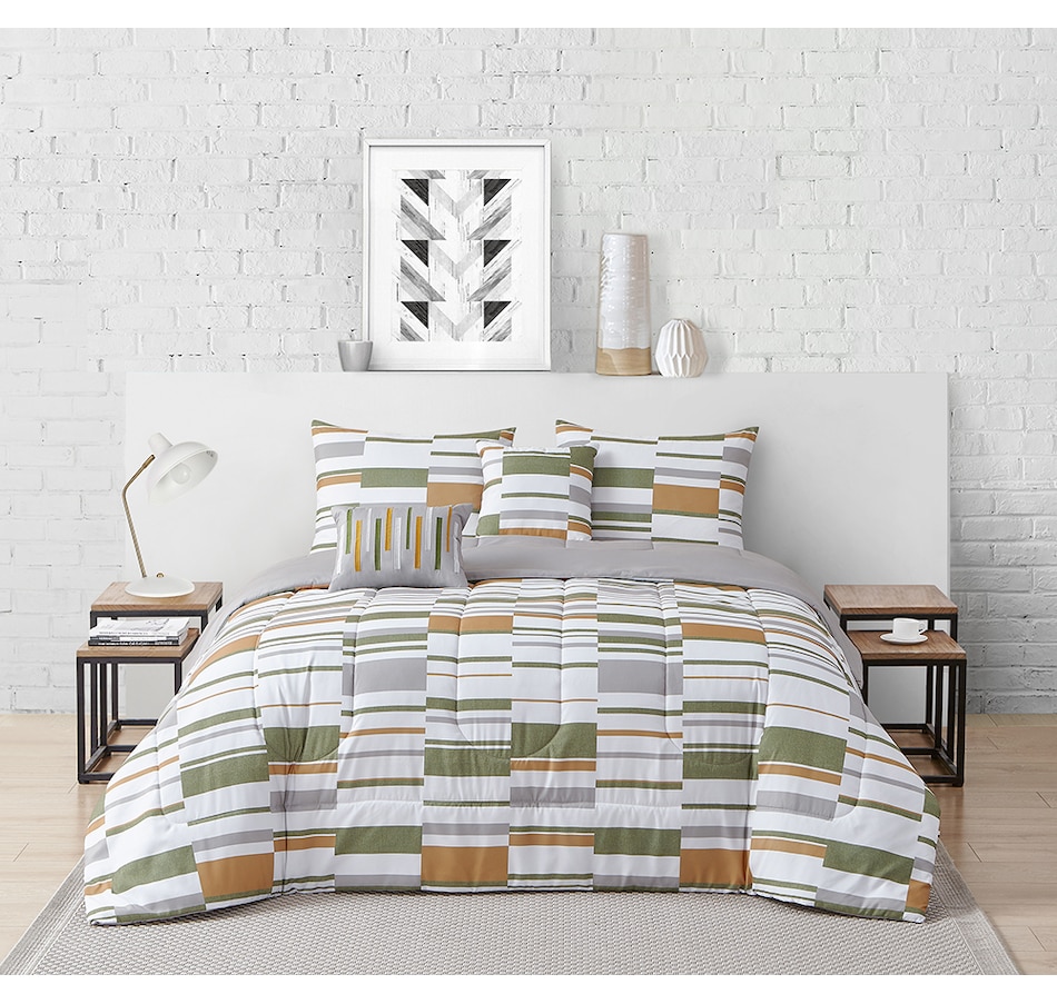 Home & Garden - Bedding & Bath - Duvet Covers & Comforter Sets - Comforter  Sets - Beco Home Mina 5-Piece Reversible Comforter Set - Online Shopping  for Canadians
