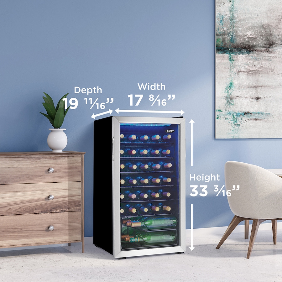 Image 715086_ALTMORE2.jpg, Product 715-086 / Price $449.99, Danby 36-Bottle Free-Standing Wine Cooler in Stainless Steel from Danby on TSC.ca's Kitchen department