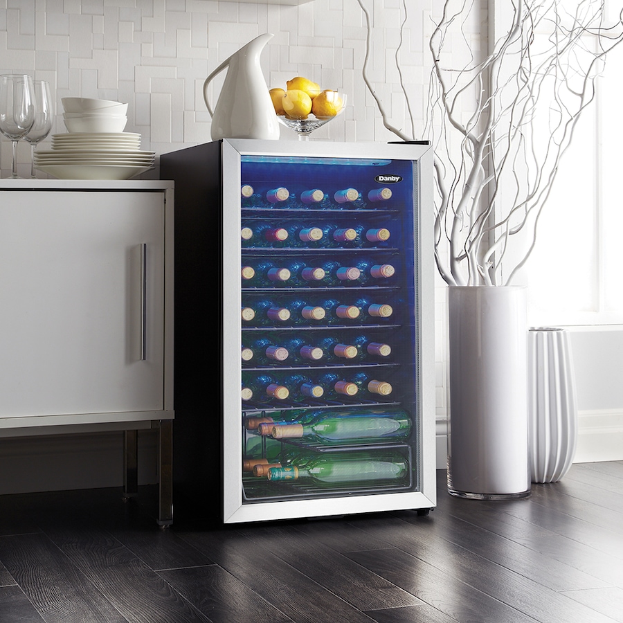 Image 715086_ALTMORE3.jpg, Product 715-086 / Price $449.99, Danby 36-Bottle Free-Standing Wine Cooler in Stainless Steel from Danby on TSC.ca's Kitchen department