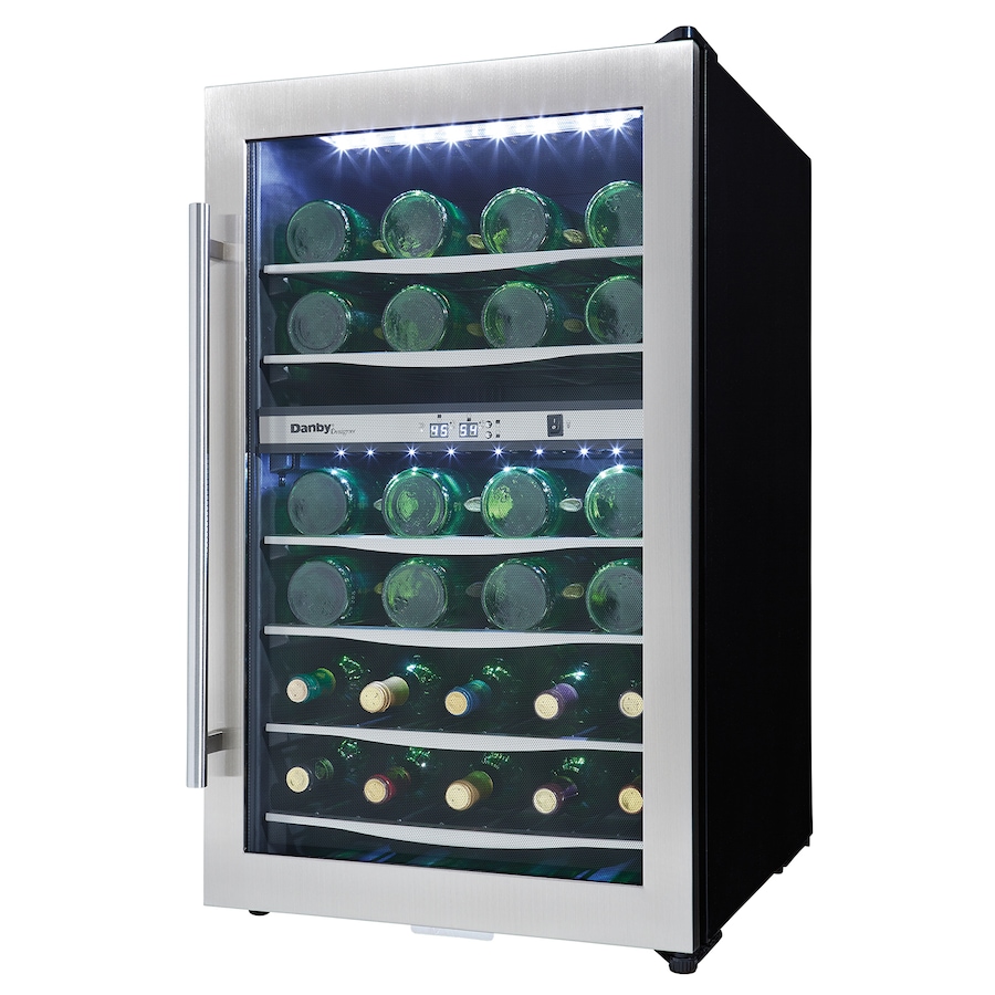 Image 715088.jpg, Product 715-088 / Price $719.99, Danby 38-Bottle Free-Standing Wine Cooler in Stainless Steel from Danby on TSC.ca's Kitchen department
