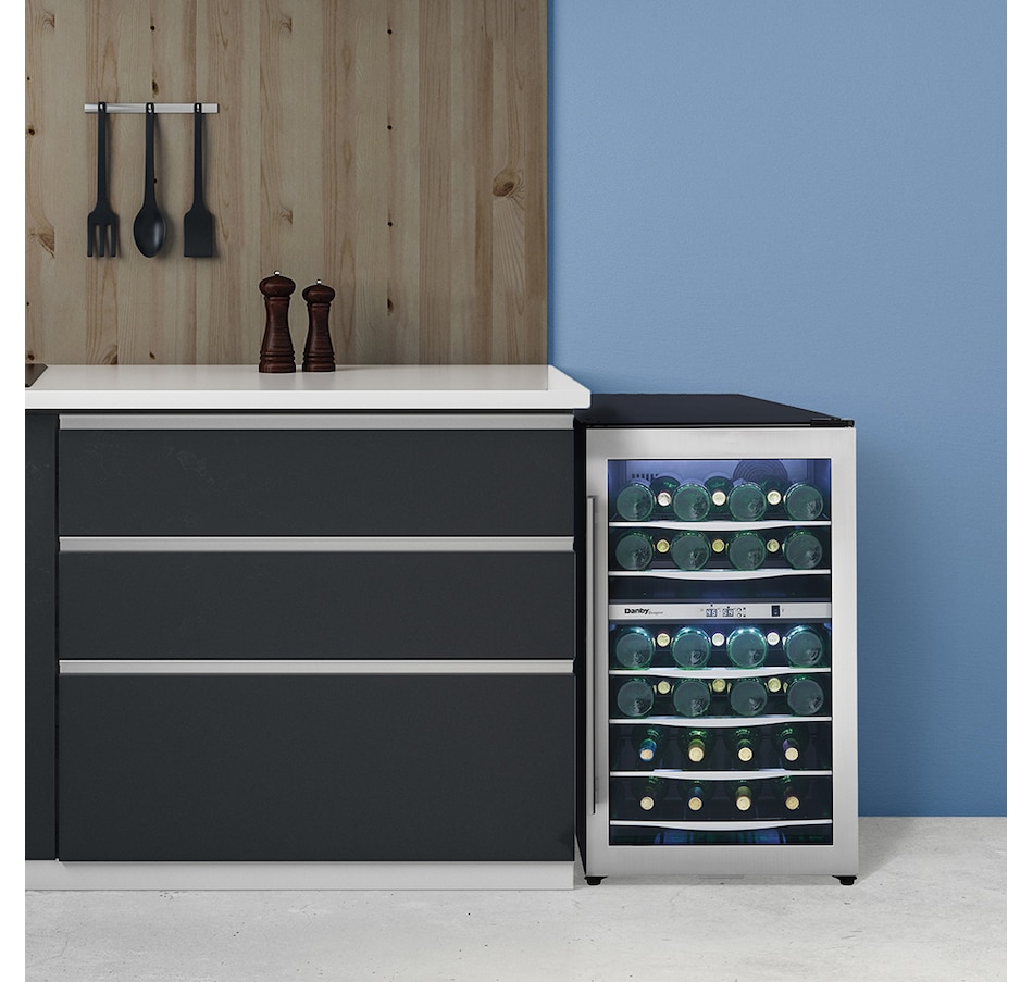 Danby 36 Bottle Free-Standing Wine Cooler in Stainless Steel