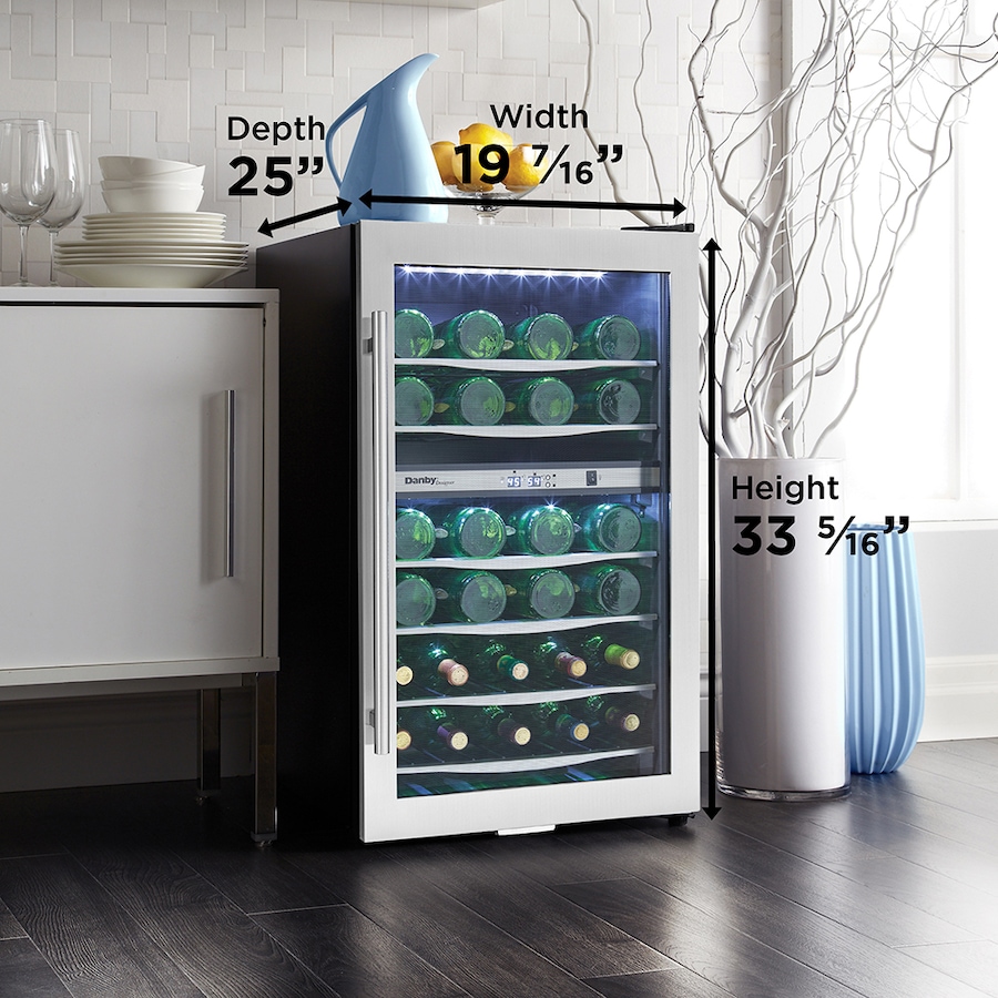 Image 715088_ALTMORE3.jpg, Product 715-088 / Price $719.99, Danby 38-Bottle Free-Standing Wine Cooler in Stainless Steel from Danby on TSC.ca's Kitchen department