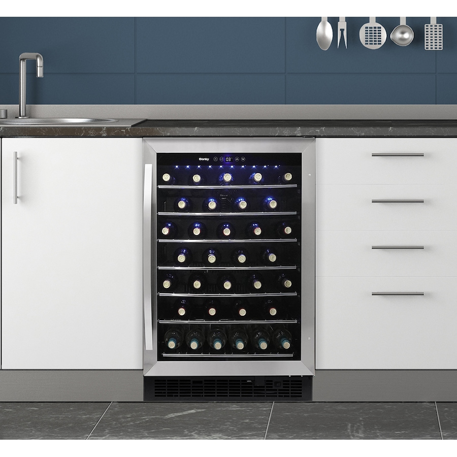 Image 715089_ALTMORE1.jpg, Product 715-089 / Price $949.99, Danby 60-Bottle Built-In Wine Cooler in Black Stainless Steel from Danby on TSC.ca's Kitchen department