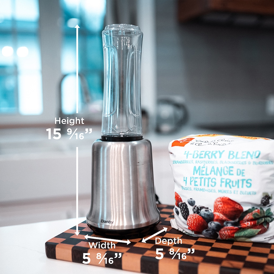 Image 715093_ALTMORE2.jpg, Product 715-093 / Price $39.99, Danby 600-mL Smoothie Blender Specialty in Black Stainless Steel from Danby on TSC.ca's Kitchen department