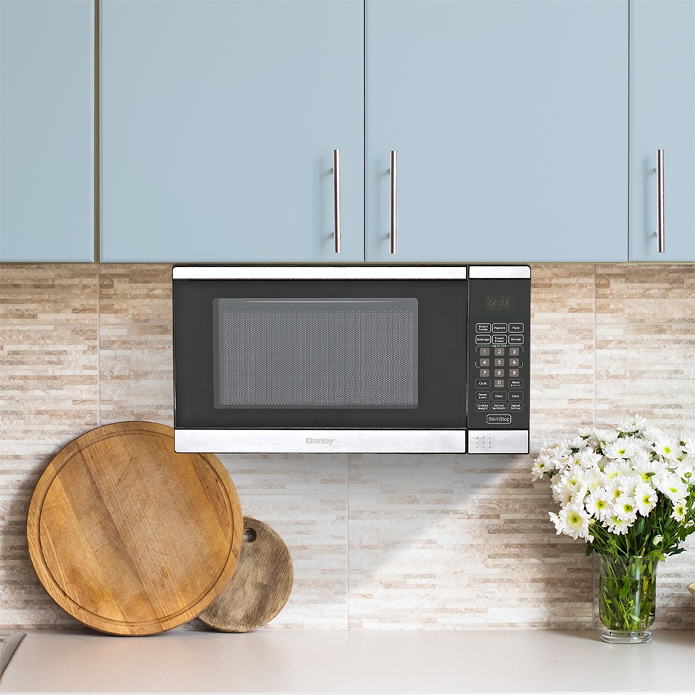 Danby Designer 0.7 cu. ft. Countertop Microwave in Stainless Steel