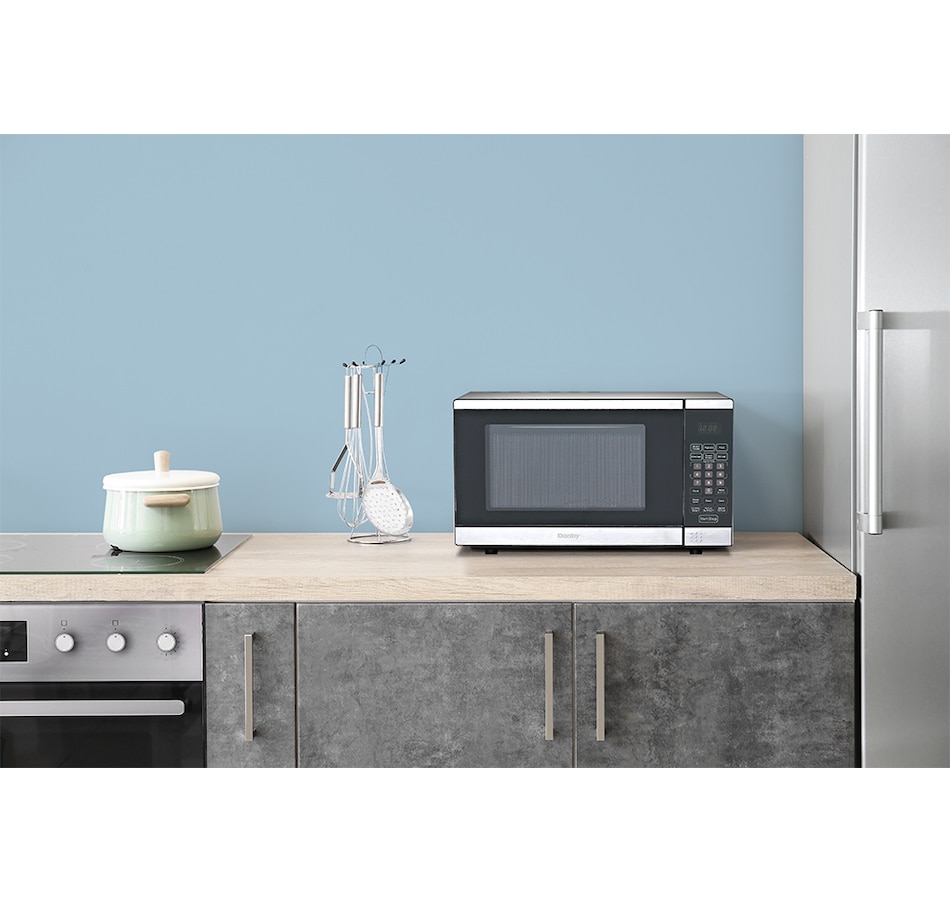 Image 715095_ALTMORE3.jpg, Product 715-095 / Price $129.99, Danby Designer 0.7 cu. ft. Countertop Microwave in Stainless Steel from Danby on TSC.ca's Kitchen department
