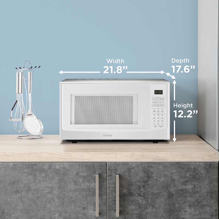 Image 715098_ALTMORE2.jpg, Product 715-098 / Price $179.99, Danby Designer 1.4 cu. ft. Sensor (Cooking) Microwave in White from Danby on TSC.ca's Kitchen department