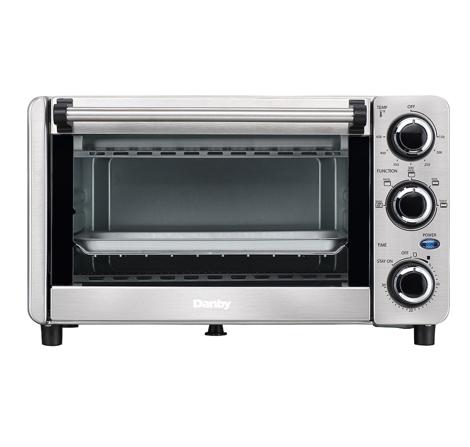 Image 715110.jpg, Product 715-110 / Price $69.99, Danby 0.4 cu. Ft. 4-Slice Countertop Toaster Oven in Stainless Steel from Danby on TSC.ca's Kitchen department