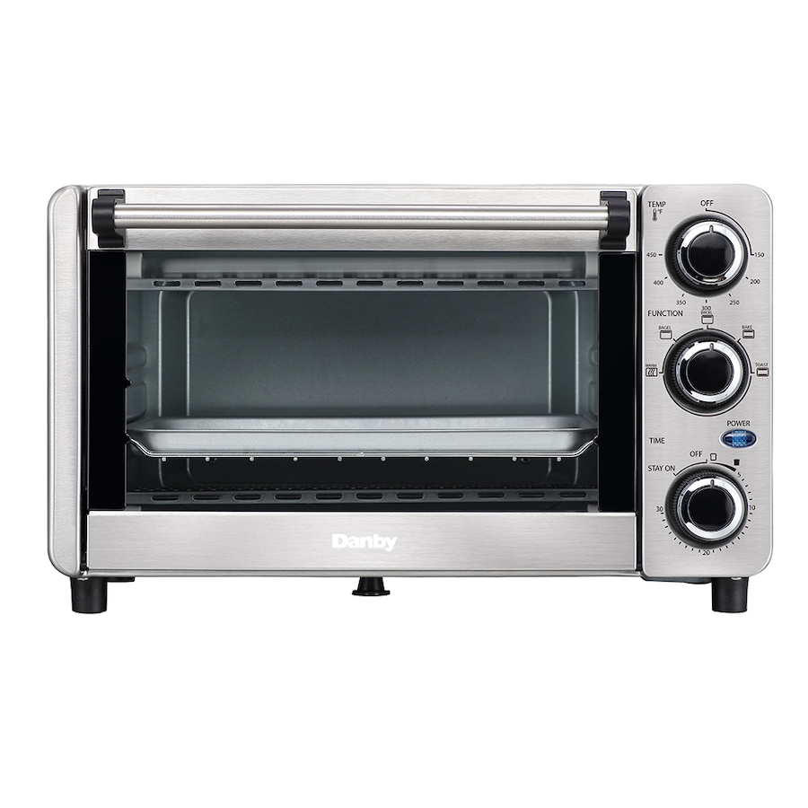 Image 715110.jpg, Product 715-110 / Price $69.99, Danby 0.4 cu. Ft. 4-Slice Countertop Toaster Oven in Stainless Steel from Danby on TSC.ca's Kitchen department