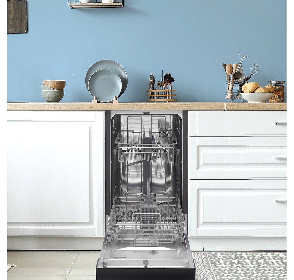 Kitchen Appliances Dishwasher Danby 18" Wide Builtin Dishwasher