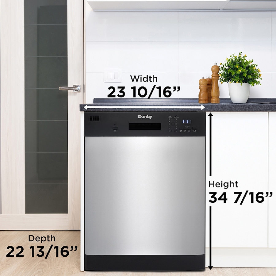 Image 715120_ALTMORE2.jpg, Product 715-120 / Price $669.99, Danby 24" Wide Built-in Dishwasher in Stainless Steel from Danby on TSC.ca's Kitchen department
