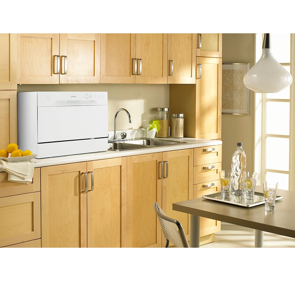 Danby 6 Place Setting Countertop Dishwasher in White - DDW621WDB